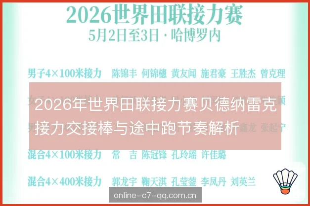 2026年世界田联接力赛贝德纳雷克接力交接棒与途中跑节奏解析 2026年世界田联接力赛贝德纳雷克接力交接棒与途中跑节奏解析